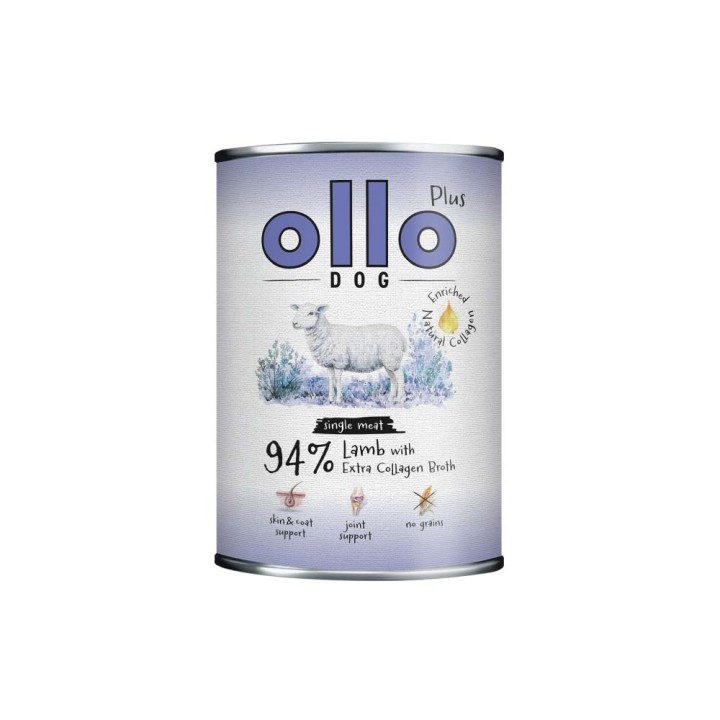 OLLO Plus Collagene Agnello - cibo umido per cani - 400g
