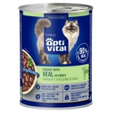OPTIVITAL Sterile con vitello in salsa - cibo umido per gatti - 415g
