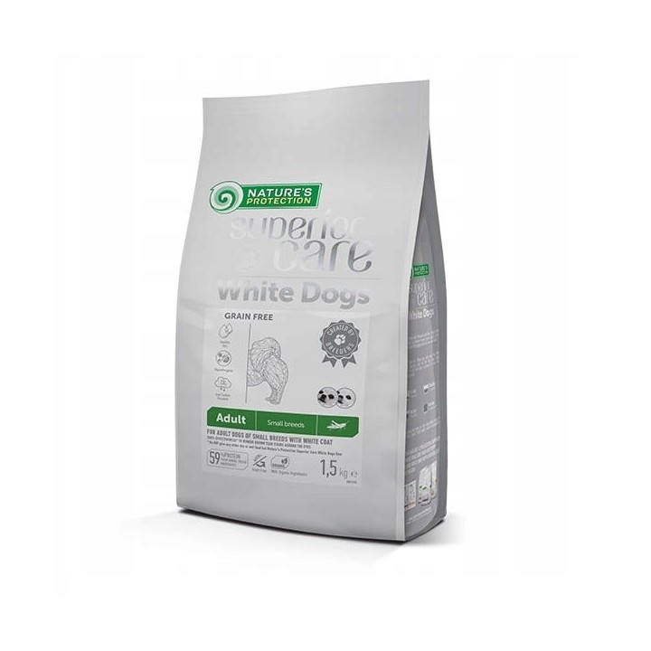 NATURE'S PROTECTION Superior Care White dog Small breeds Insetto - cibo secco per cani - 1 5kg