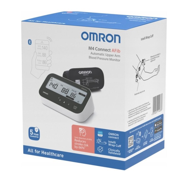 OMRON M4 Connect Afib misuratore di pressione da braccio