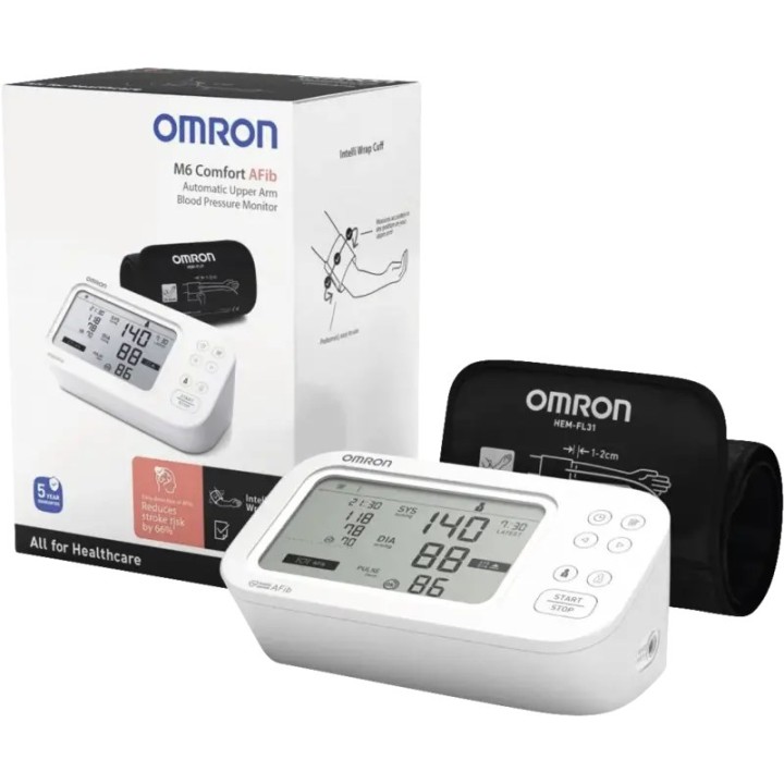 Omron HEM-7380-E Misuratore di pressione da braccio automatico 2 utenti