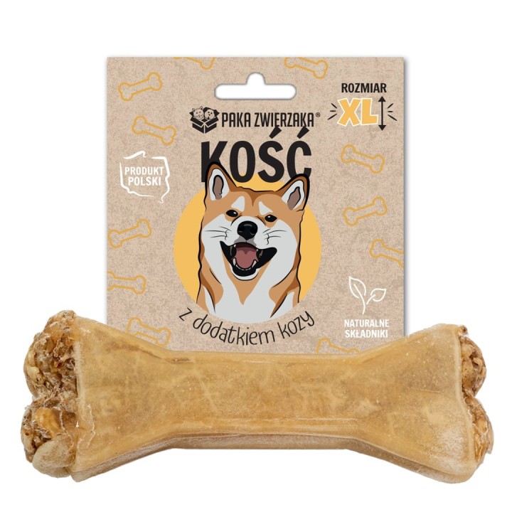 PAKA ZWIERZAKA Osso con capra XL 17 cm - snack per cani - 115g