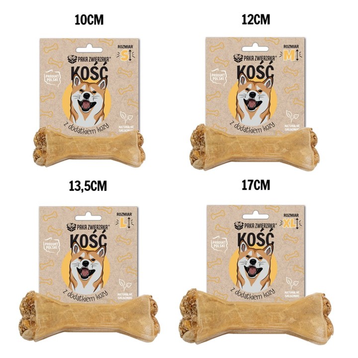PAKA ZWIERZAKA Osso con capra XL 17 cm - snack per cani - 115g
