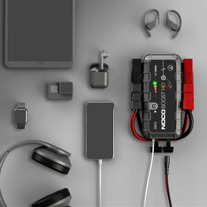 NOCO GB70 Boost 12V 2000A Avviatore portatile dispositivo con batteria integrata 12V/USB