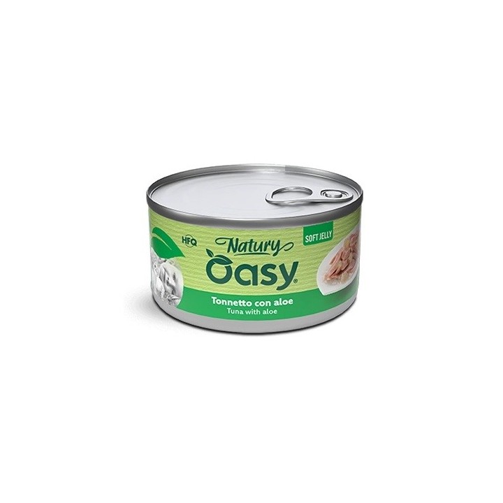 OASY Natury Soft Jelly Tonno con aloe - cibo umido per gatti - 150g