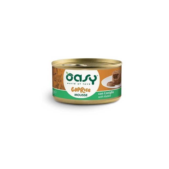 OASY Caprice Mousse coniglio - cibo umido per gatti - 85g