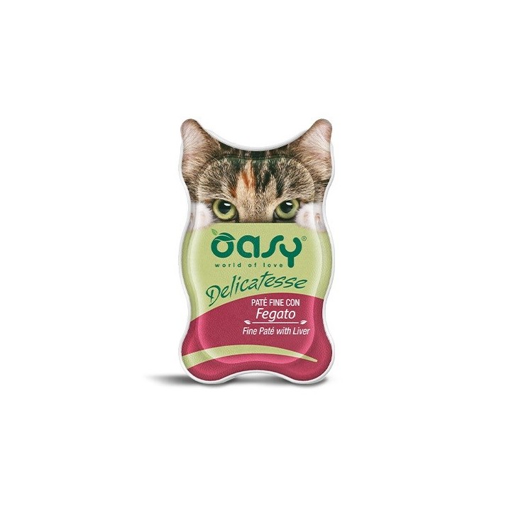 OASY Delicatesse Fine patè con Fegato - cibo umido per gatti - 85g