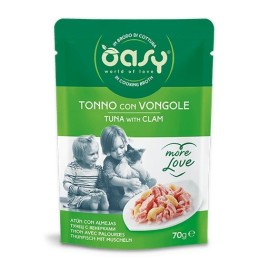OASY More Love Tonno con vongola - cibo umido per gatti - 70g