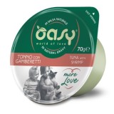 OASY More Love Tonno con gamberetti - cibo umido per gatti - 70g