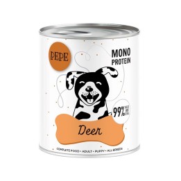 PAKA ZWIERZAKA PEPE Cervo mono - cibo umido per cani - 800g