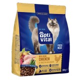 OPTIVITAL Con pollo fresco - cibo secco per gatti - 300g
