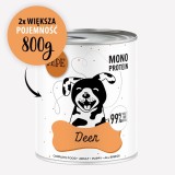 PAKA ZWIERZAKA PEPE Cervo mono - cibo umido per cani - 800g