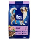 OPTIVITAL con agnello fresco - cibo secco per cani - 2 4kg