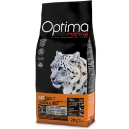OPTIMANOVA Gatto Adult Sterilizzato Salmone e Riso - cibo secco per gatti - 2kg