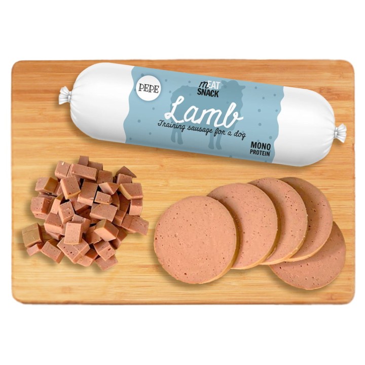 PAKA ZWIERZAKA Pepe Salsiccia Agnello - snack per cani - 200g