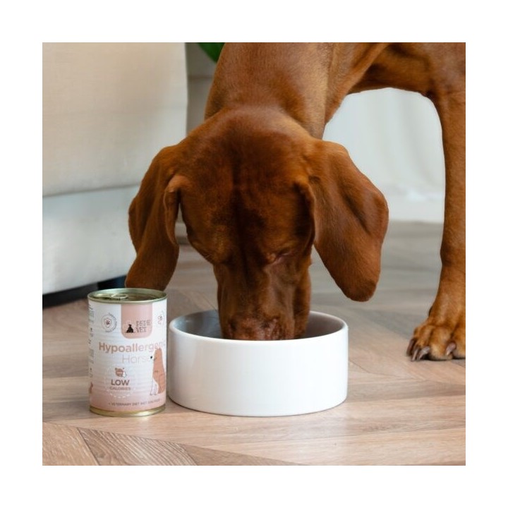 PAKA ZWIERZAKA Pepe Vet Hypoallergenic Mono Cavallo - cibo umido per cani - 400g
