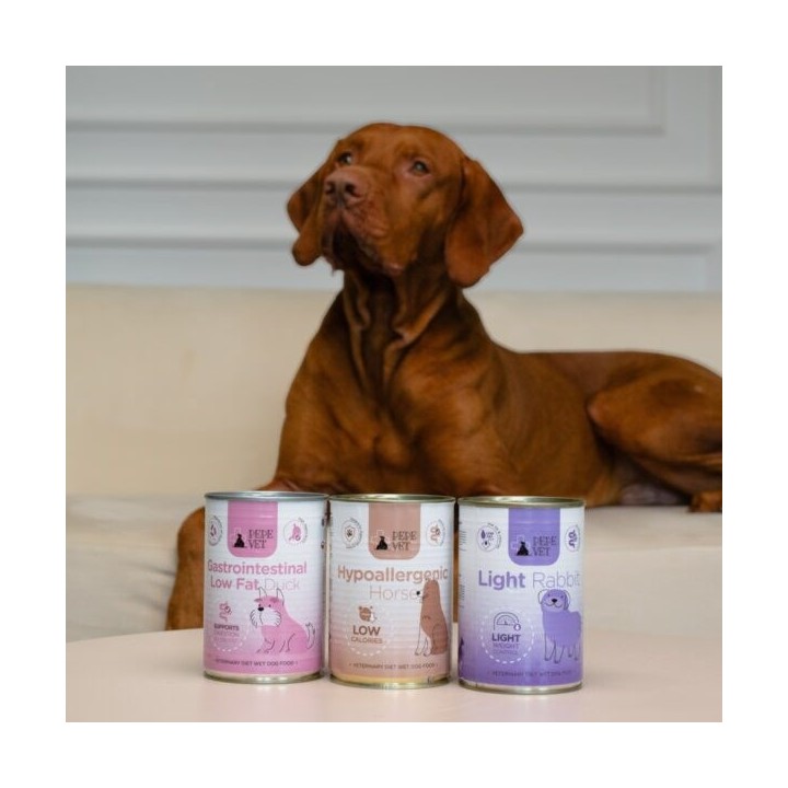 PAKA ZWIERZAKA Pepe Vet Hypoallergenic Mono Cavallo - cibo umido per cani - 400g