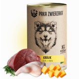 PAKA ZWIERZAKA Coniglio e cinghiale con zucca - cibo umido per cani - 400g