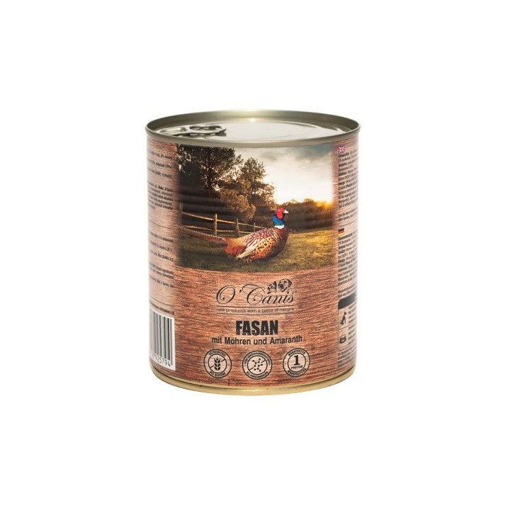 O'CANIS Fagiano con carote monoproteine - cibo umido per cani - 800g