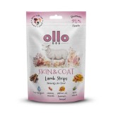 OLLO Strisce di agnello essiccate all'aria per pelle e mantello - snack per cani - 80g