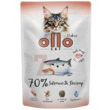 OLLO Cat No. 7 Salmone e gamberetti - cibo umido per gatti - 85g