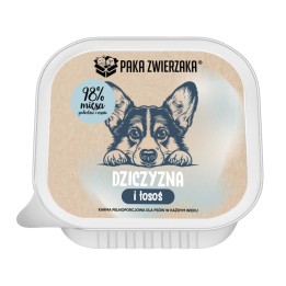 PAKA ZWIERZAKA Cacciagione e salmone - cibo umido per cani - 150g