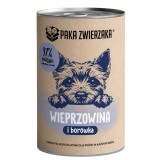 PAKA ZWIERZAKA Maiale con mirtilli Mono - cibo umido per cani - 400g