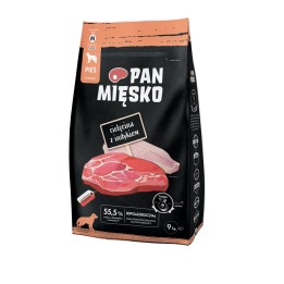 PAN MIĘSKO Vitello con tacchino M - cibo secco per cani - 9kg