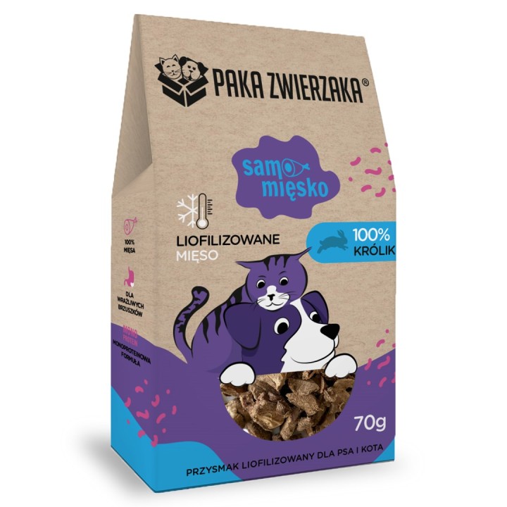 PAKA ZWIERZAKA Samo Mięsko Coniglio - snack per cani - 70g