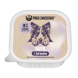 PAKA ZWIERZAKA Tacchino e mirtilli rossi - cibo umido per cani - 150g