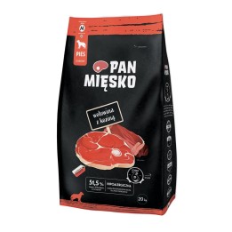 PAN MIĘSKO Manzo con capra M - cibo secco per cani - 20kg