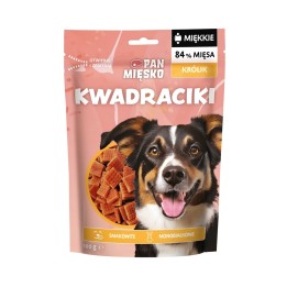 PAN MIĘSKO Squares Coniglio - snack per cani - 100g