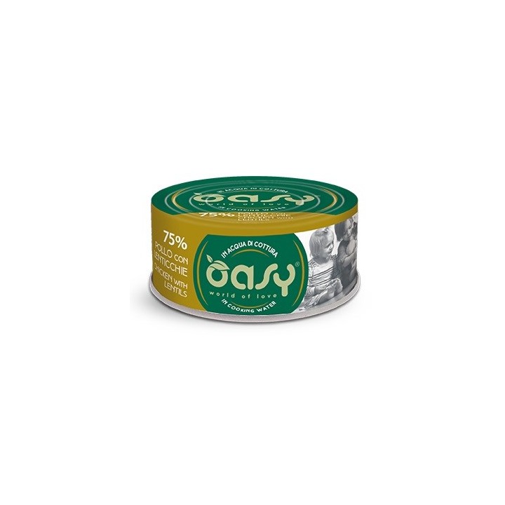 OASY More Love Pollo con lenticchie - cibo umido per gatti - 70g