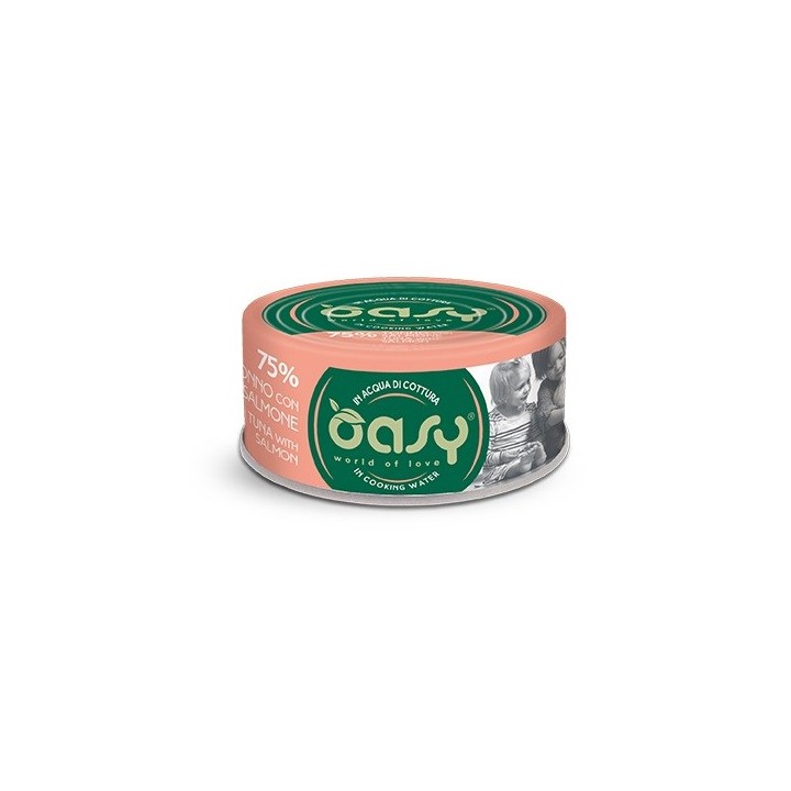 OASY More Love Tonno con salmone - cibo umido per gatti - 70g