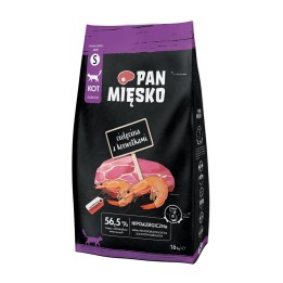 PAN MIĘSKO Vitello con gamberetti S - cibo secco per gatti - 1 6kg