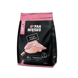 PAN MIĘSKO Pollo con coniglio XS - cibo secco per gatti - 400g