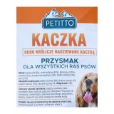 PETITTO Orecchio di coniglio farcito con anatra - snack per cani - 500 g