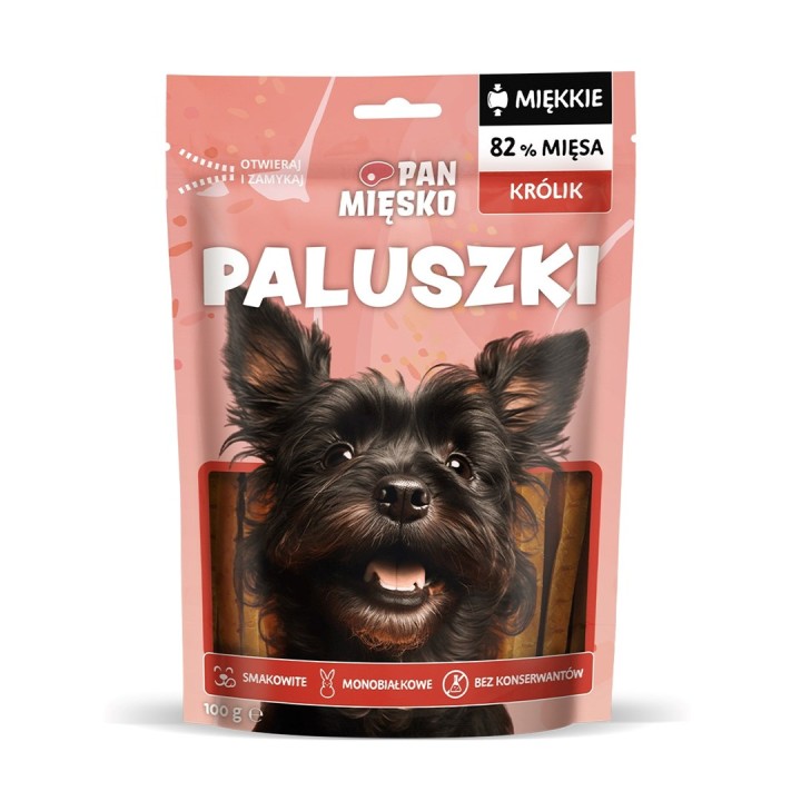 PAN MIĘSKO Stick Coniglio - snack per cani - 100g