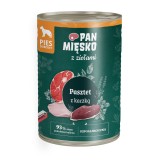 PAN MIĘSKO Patè di anatra con erbe - cibo umido per cani - 400g