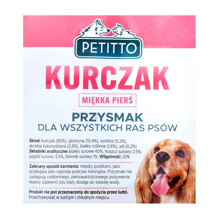 PETITTO Petti di pollo morbidi - snack per cani - 500 g