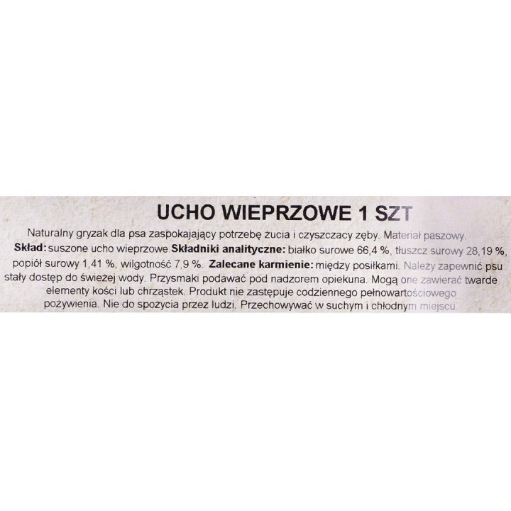 Snack per cani PETMEX Orecchio di maiale 40g 1pc