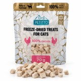 PETITTO Snack di pollo liofilizzato Mono - snack per gatti - 70g