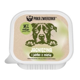 PAKA ZWIERZAKA Agnello e mela con menta Mono - cibo umido per cani - 150g
