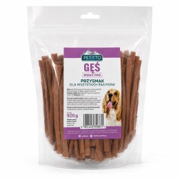 PETITTO Strisce morbide di carne di oca - snack per cani - 500g