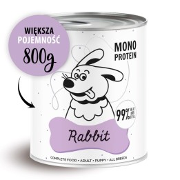 PAKA ZWIERZAKA Pepe Coniglio - cibo umido per cani - 800g