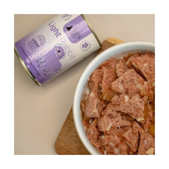 PAKA ZWIERZAKA Pepe Vet Light Mono Coniglio - cibo umido per cani - 400g