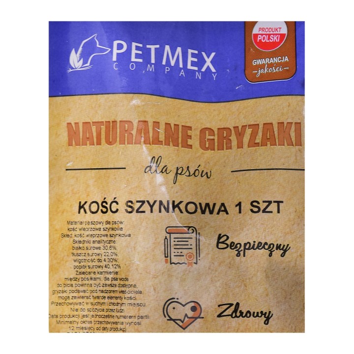 PETMEX osso di prosciutto - masticabile per cani - 1 pz