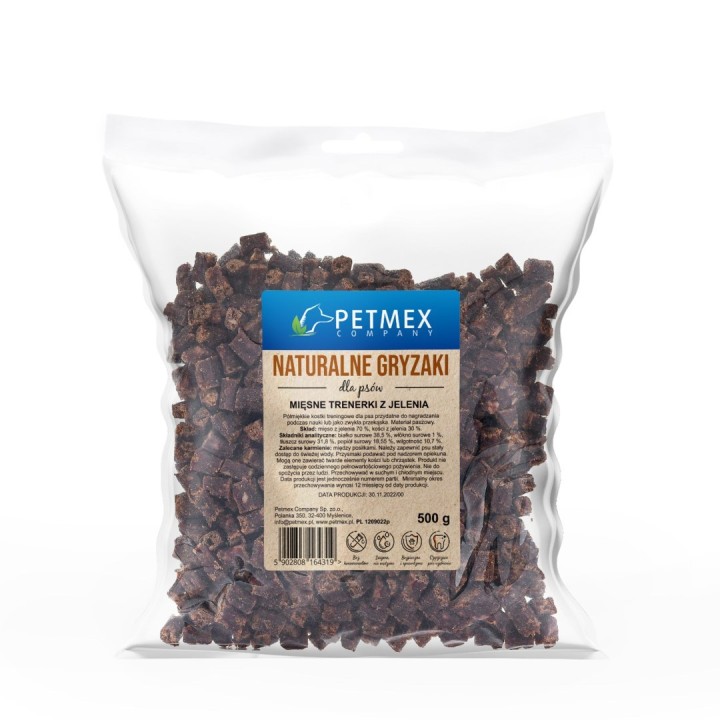 PETMEX snack di addestramento di cervo – premio per cani – 500g