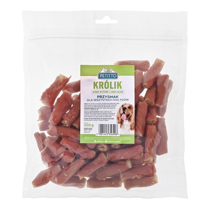 PETITTO Bastoncini con coniglio - snack per cani - 500g