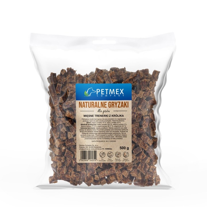 PETMEX snack di coniglio - premio per cani - 500g